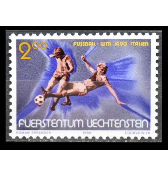 Лихтенштейн 1990 г. "Чемпионат мира по футболу, Италия"
