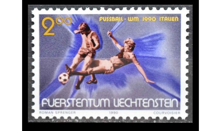 Лихтенштейн 1990 г. "Чемпионат мира по футболу, Италия"