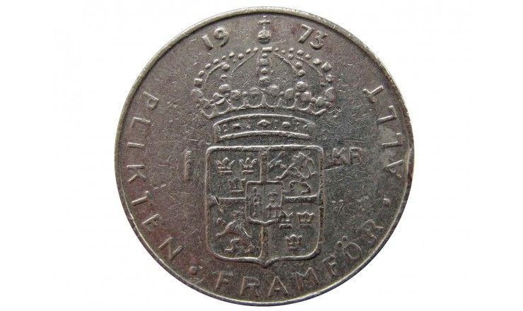 Швеция 1 крона 1973 г.