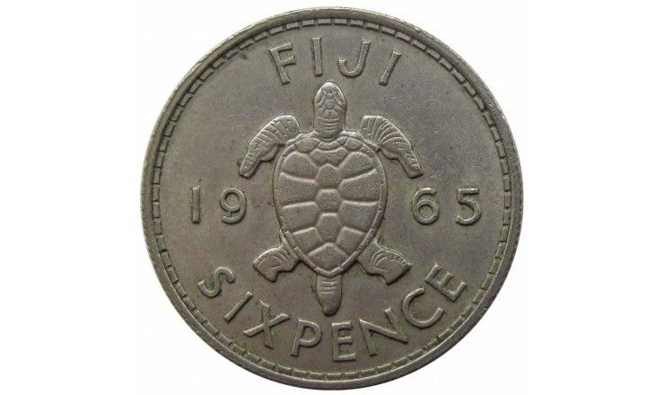 Фиджи 6 пенсов 1965 г.