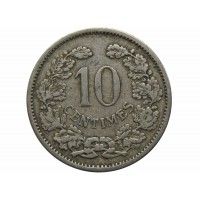 Люксембург 10 сантимов 1901 г.