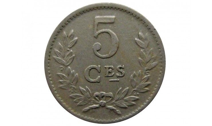 Люксембург 5 сантимов 1924 г.