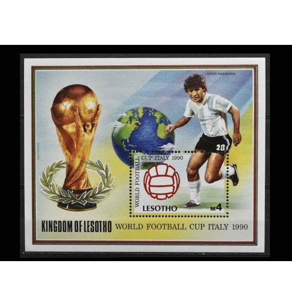 Лесото 1989 г. "Чемпионат мира по футболу, Италия" 
