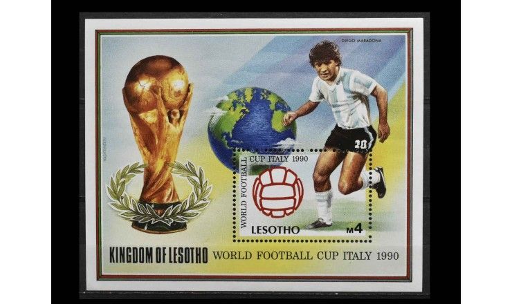Лесото 1989 г. "Чемпионат мира по футболу, Италия" 