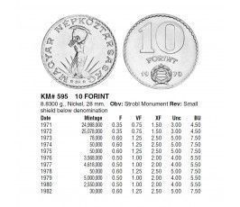 Венгрия 10 форинтов 1972 г. 