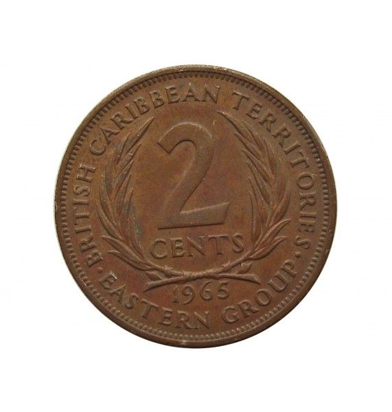 Восточно-Карибские территории 2 цента 1965 г.