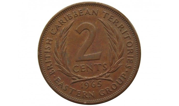 Восточно-Карибские территории 2 цента 1965 г.