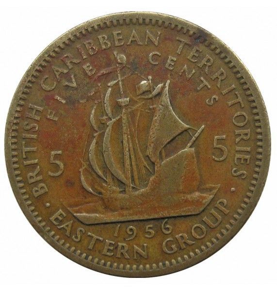 Восточно-Карибские территории 5 центов 1956 г.