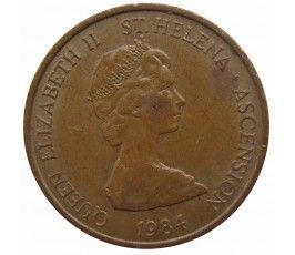 Остров Святой Елены и Вознесения 1 пенни 1984 г.