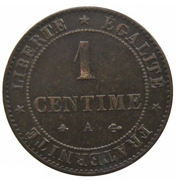 Франция 1 сантим 1878 г. A