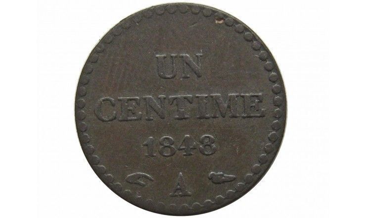 Франция 1 сантим 1848 г.
