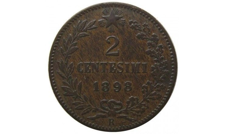 Италия 2 чентезимо 1898 г. 