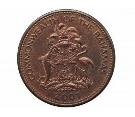 Багамы 1 цент 2001 г.