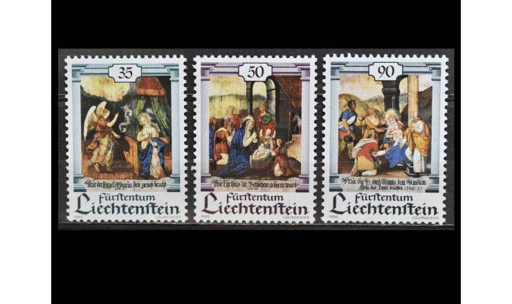 Лихтенштейн 1990 г. "Рождество"