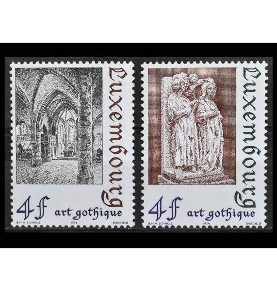 Люксембург 1974 г. "Готическая архитектура Люксембурга"
