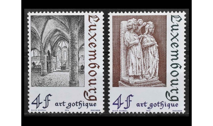 Люксембург 1974 г. "Готическая архитектура Люксембурга"