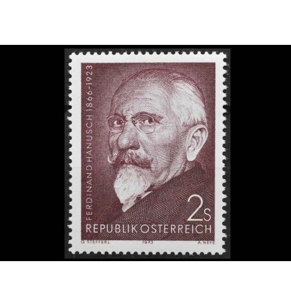 Австрия 1973 г. "50-я годовщина смерти Фердинанда Хануша"