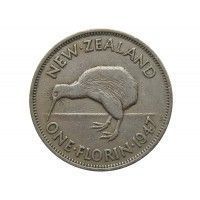 Новая Зеландия 1 флорин 1947 г.
