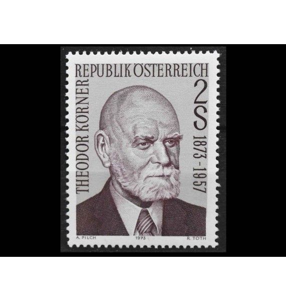 Австрия 1973 г. "Теодор Кёрнер"