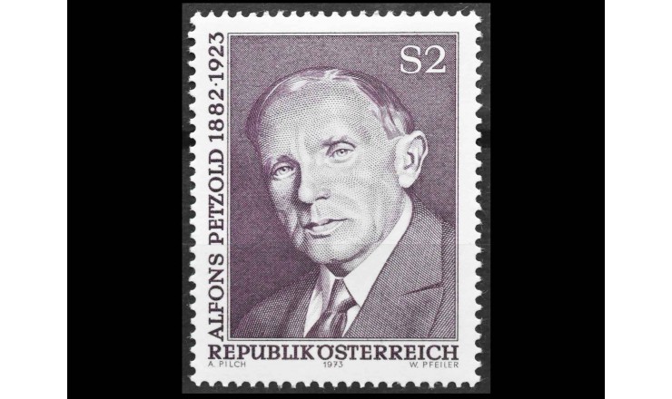Австрия 1973 г. "Альфонс Петцольд"