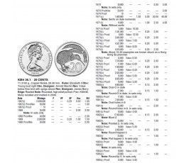 Новая Зеландия 20 центов 1969 г.