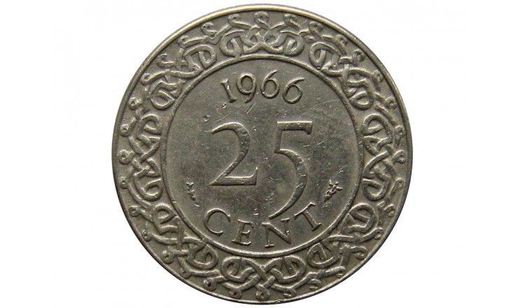 Суринам 25 центов 1966 г.