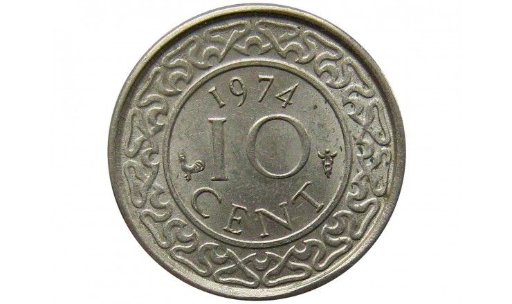Суринам 10 центов 1974 г.
