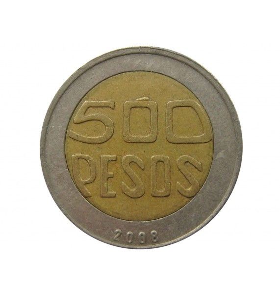 Колумбия 500 песо 2008 г.