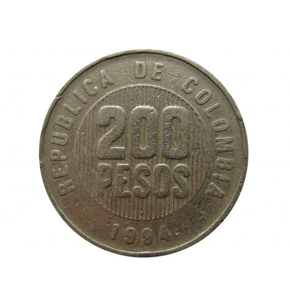 Колумбия 200 песо 1994 г.