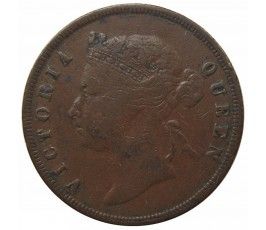 Стрейтс Сетлментс 1 цент 1891 г.