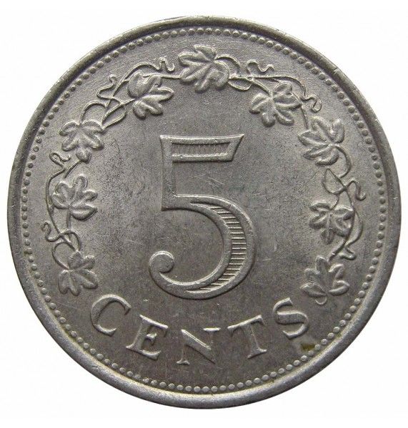 Мальта 5 центов 1977 г.