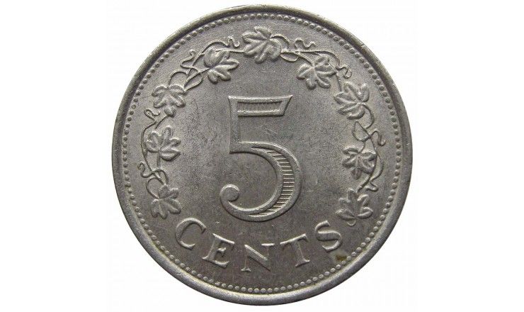 Мальта 5 центов 1977 г.