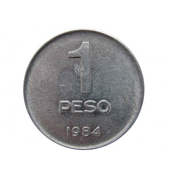 Аргентина 1 песо 1984 г.