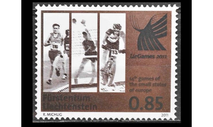 Лихтенштейн 2011 г. "14-е Игры малых государств"