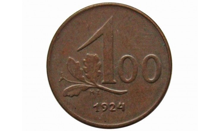 Австрия 100 крон 1924 г.