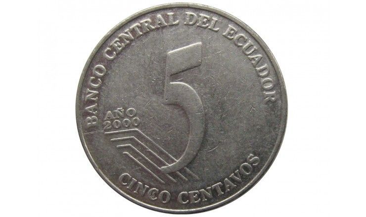 Эквадор 5 сентаво 2000 г.