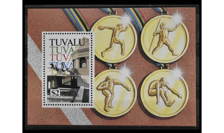 Тувалу 1992 г. "Летние Олимпийские игры, Барселона"