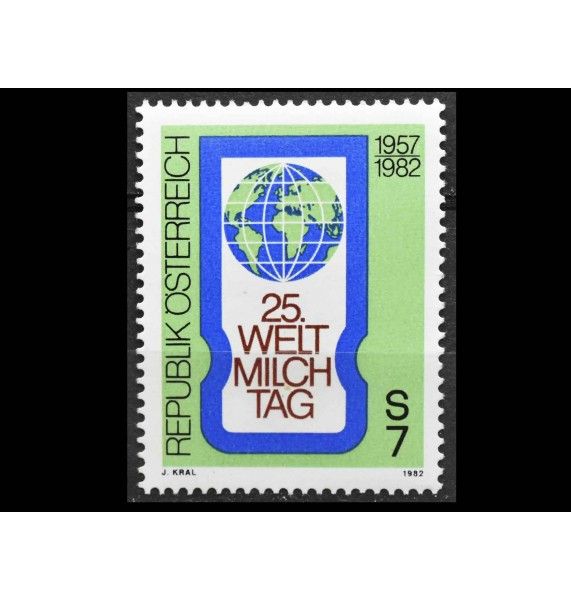 Австрия 1982 г. "25-й Всемирный день молока"