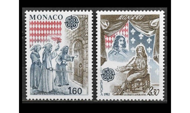 Монако 1982 г. "Европа: Исторические события"