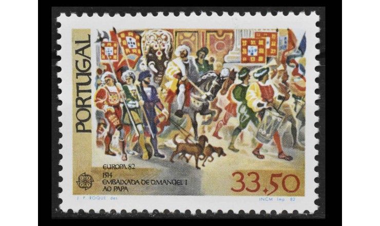 Португалия 1982 г. "Европа: Исторические события"