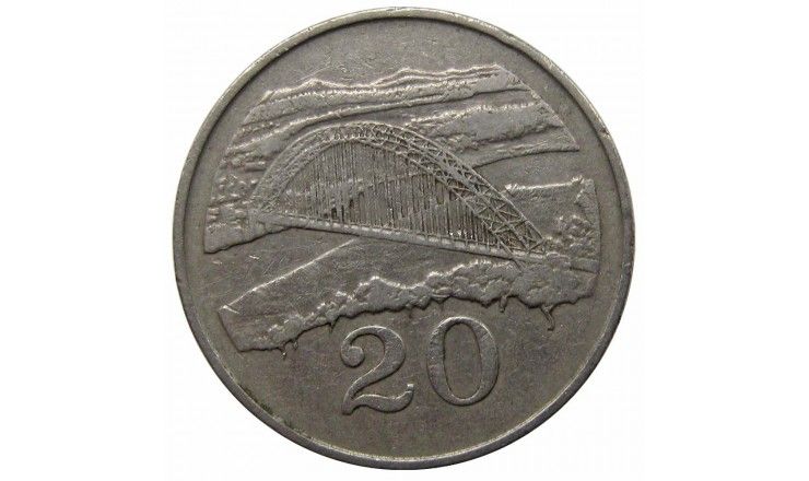 Зимбабве 20 центов 1980 г.