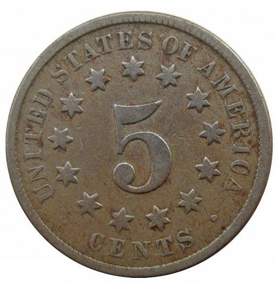США 5 центов 1869 г.