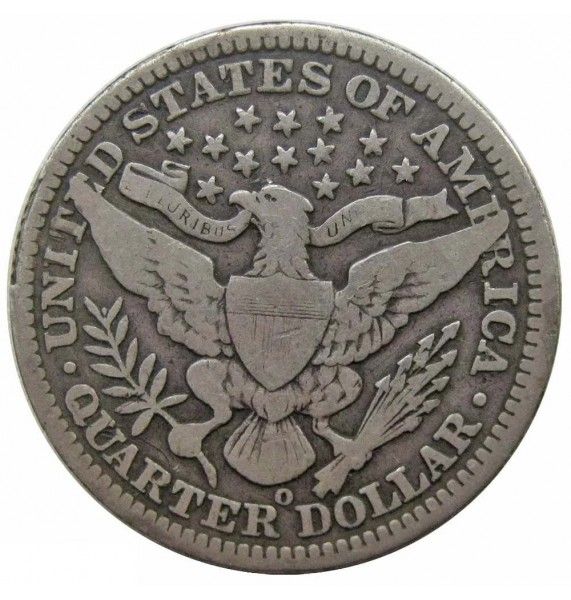 США квотер (25 центов) 1906 г. O