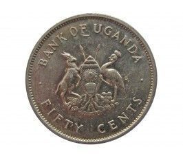 Уганда 50 центов 1976 г.