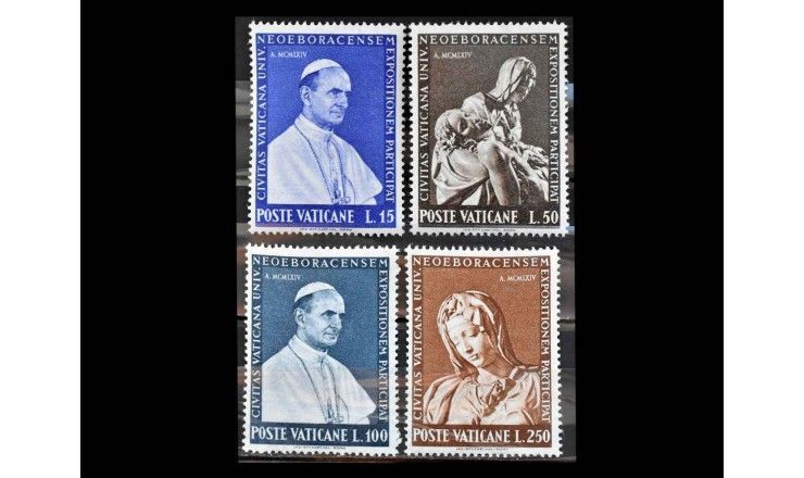Ватикан 1964 г. "Всемирная выставка, Нью-Йорк"