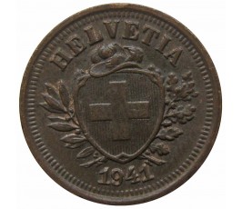 Швейцария 1 раппен 1941 г.