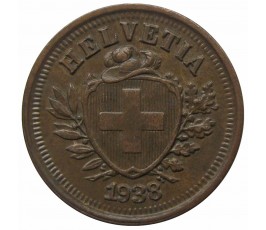 Швейцария 1 раппен 1938 г.