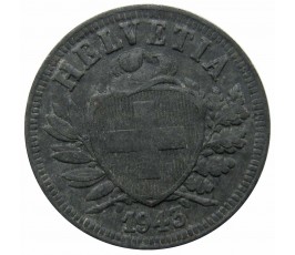 Швейцария 2 раппена 1943 г.