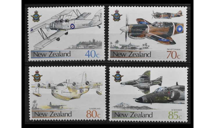 Новая Зеландия 1987 г. "50-летие Королевских военно-воздушных сил Новой Зеландии"