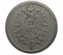 Германия 5 пфеннигов 1889 г. A Германия 5 пфеннигов 1889 г. A